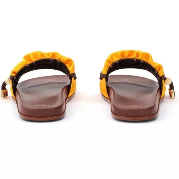 Fendi FEEL satin illusion FF slides - Picture 12 of 13